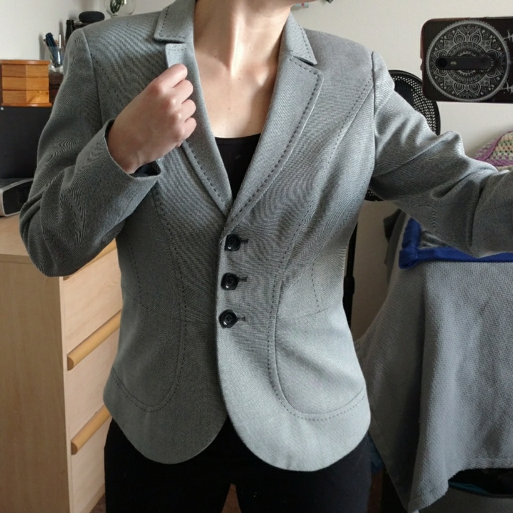 Gray blazer